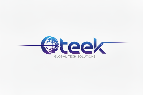 Logo Oteek con línea recta en O